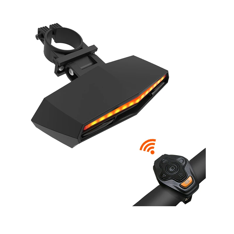Wireless bike Rear Light laser  Smart USB  Rechargeable Cycling Accessories Warning  motor cycle  Remote Turn bicycle rear light
