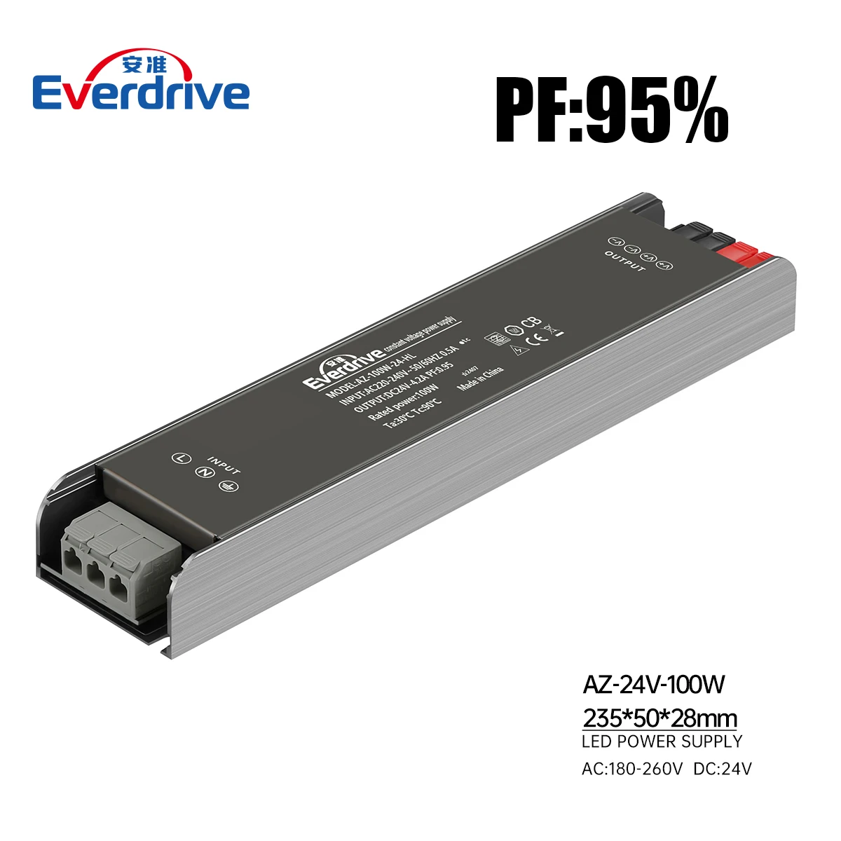 High PF Led Strip Light Driver 400W Power Supply Full Power DC 12V 24V  IP20 With 5 Years Warranty