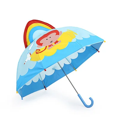 Manufacturer Personalized Rain Umbrella Cartoon Characters Outdoor Kids Colorful Umbrella For Promotional Use