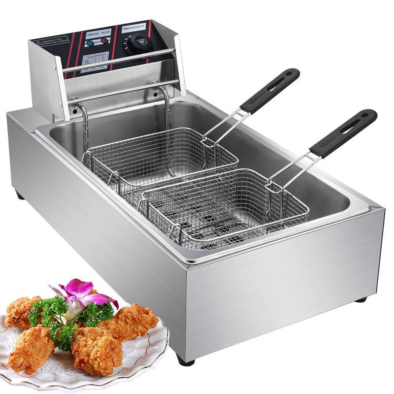 Hot Selling Cooking Fryer oil Filter Fryer Automatic Commercial Electric Fryer