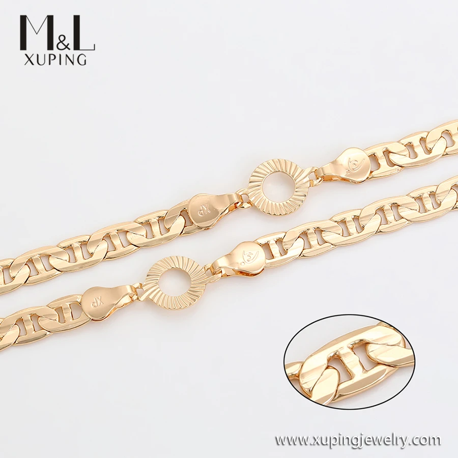 ML26629 XUPING Jewelry ML Store Wholesale Fashion Neck 18K Gold Color Woman and Man Daily Wear Chain Necklaces