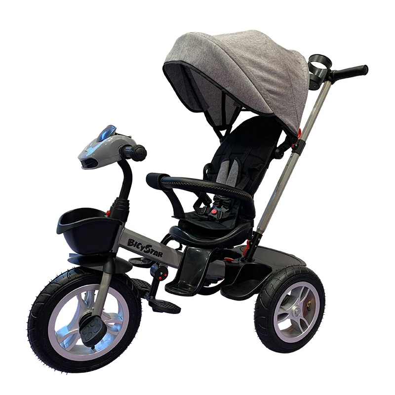 Wholesale Cheap Kid Tri Cycle/new Model Baby Walker Three Wheel Bicycle for Kids/metal Kid Tricycle Walker with Music
