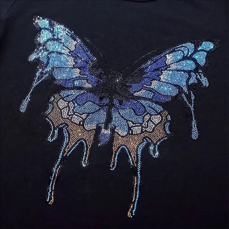 
Designer Brand Ready Rhinestone Heat Transfer Designs For T Shirts 