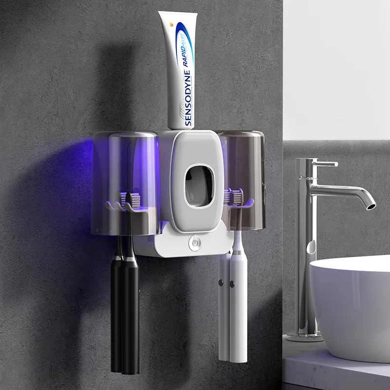 Intelligent toothbrush disinfector sterilization toothbrush holder