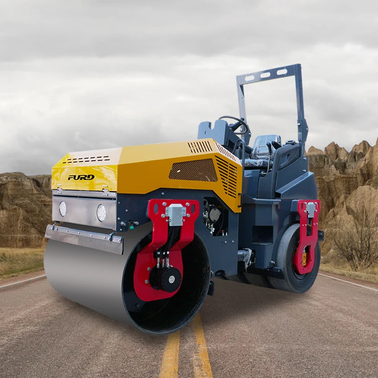 Ride on vibration roller hydraulic driving 4 ton asphalt vibrating drum road roller for sale