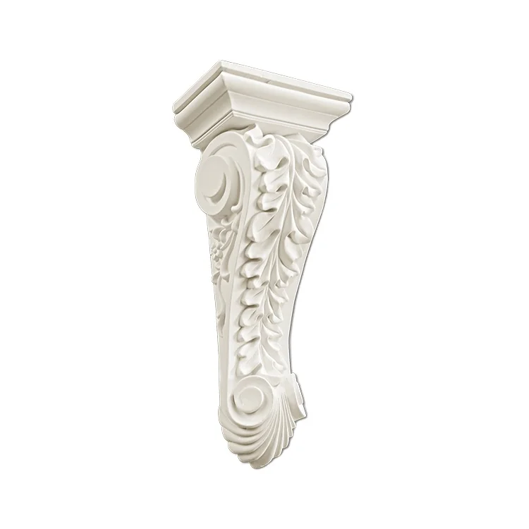Modern European Design PU Corbels Polyurethane and Rubber for Indoor and Exterior Usage for Villa Corner Decor