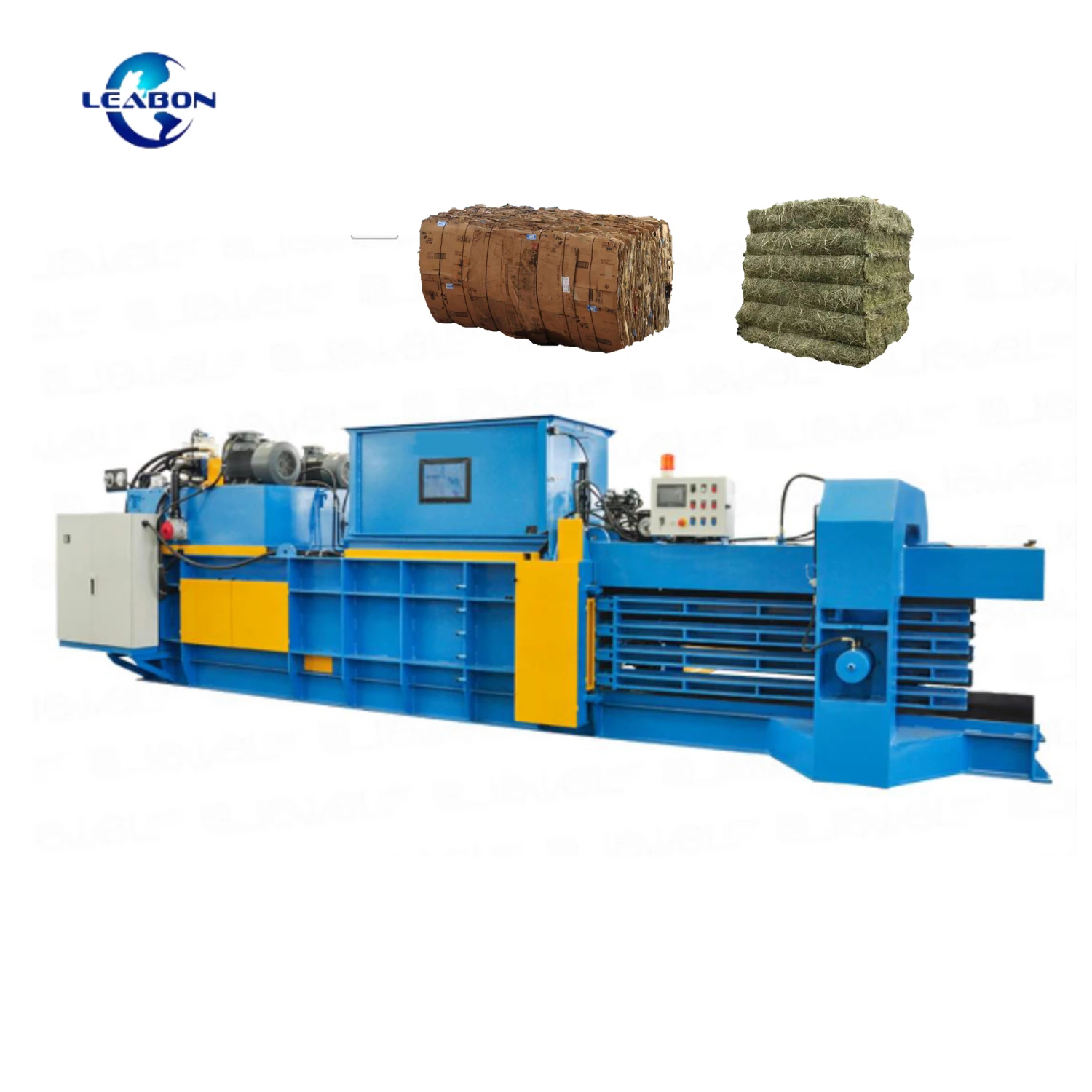 Automatic Horizontal Straw Alfalfa Baler Paper Board Carton Baling Machine Hydraulic Plastic Bottle Scrap Packer
