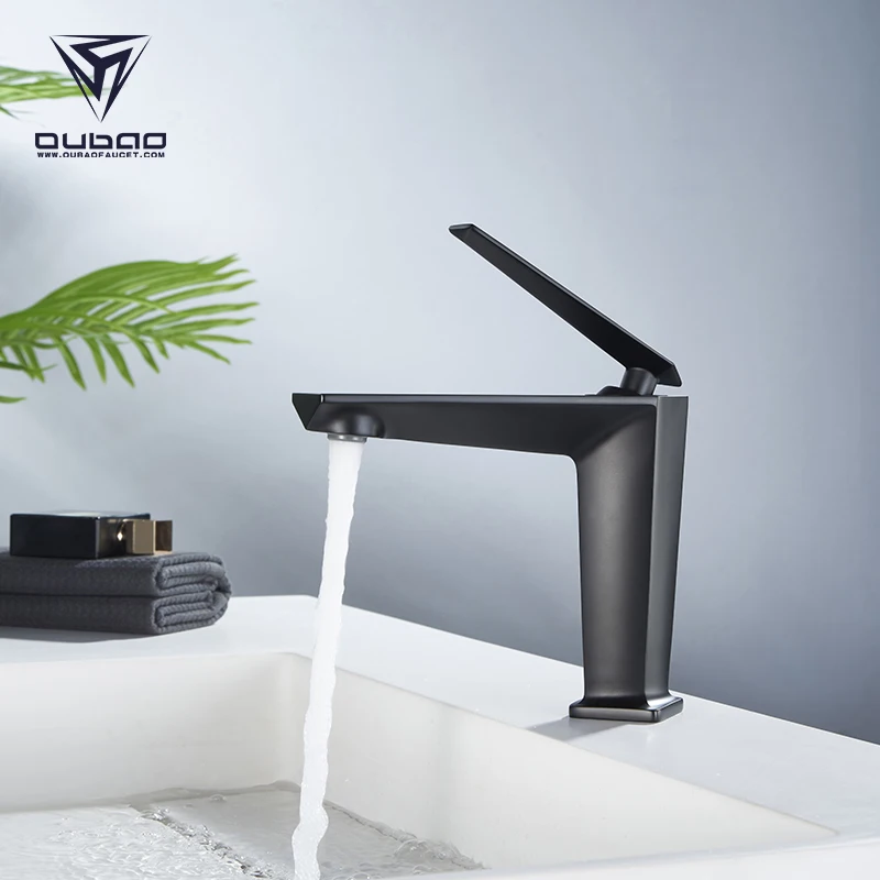 Faucet Manufacturer Black Bathroom Sink Faucet Washing Water Tap For Hotel Apartment