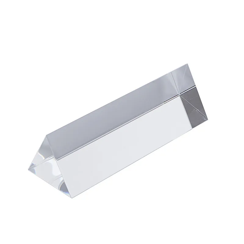 Factory Sourcing Wholesale clear Hanging Glass Crystal Optical Large Prisms