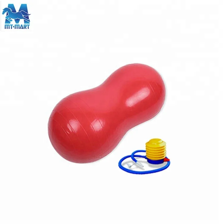 Wholesale custom yoga ball white peanut massage ball inflatable pvc peanut yoga ball 75cm 65cm