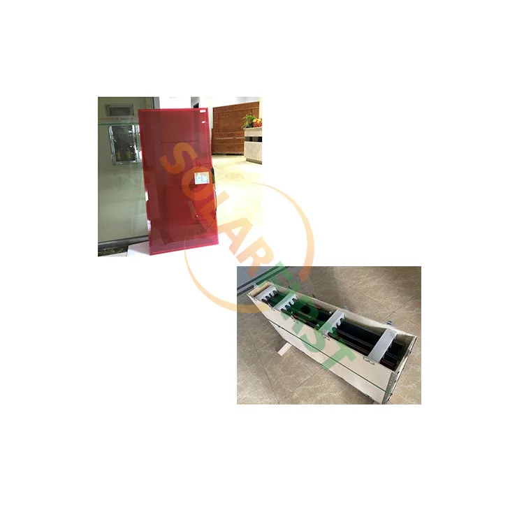 China Red Yellow Blue Cdte 20% 40% 50% Transparent Thin Film Solar Panel For BIPV
