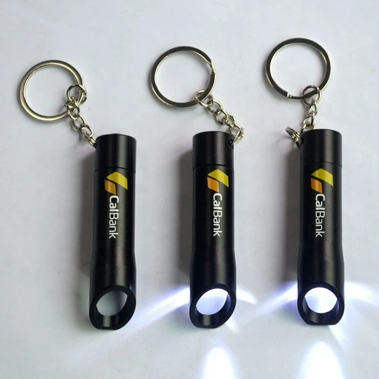 LINLI Mini 3 Light Aluminum LED Opener Keychain Metal Keyring Opener Customized Logo Laser Engraving Flashlight Key Ring