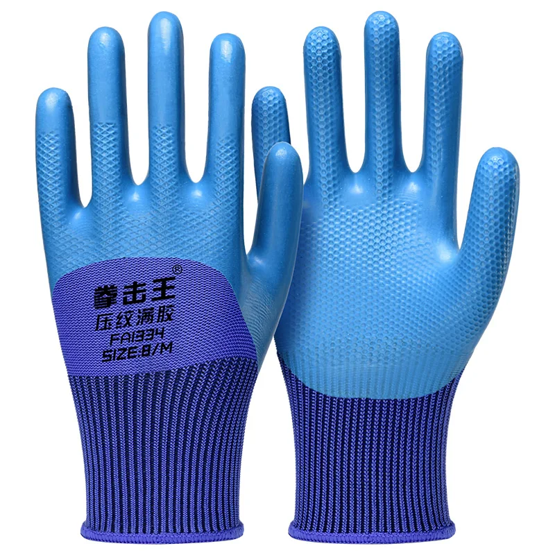 Hot Sale Construction Latex Glove Hand Gardening Gloves Work Safety Gloves in Bulk