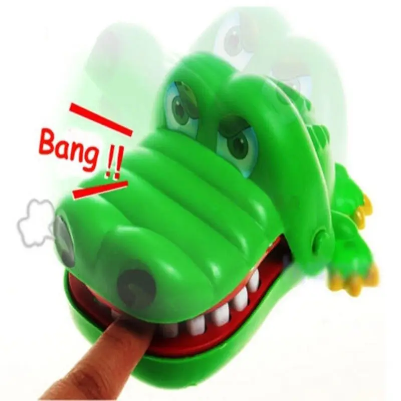 New Creative Classic Biting Hand Toy Mini Small Crocodile Biting Finger Game Funny  Toys Gift Candy Toy For Kids