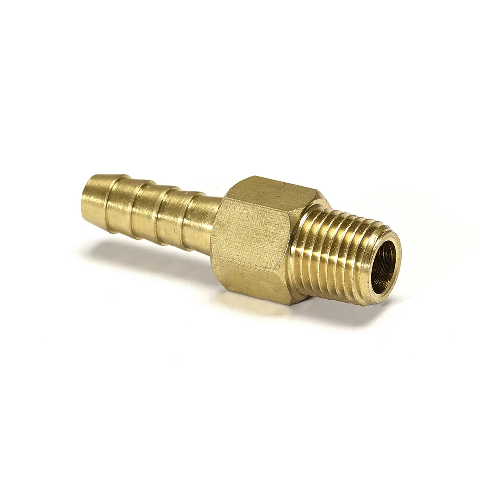 Custom size Brass Nipple joint Insert pneumatic adapter Male swivel hose barb fittings