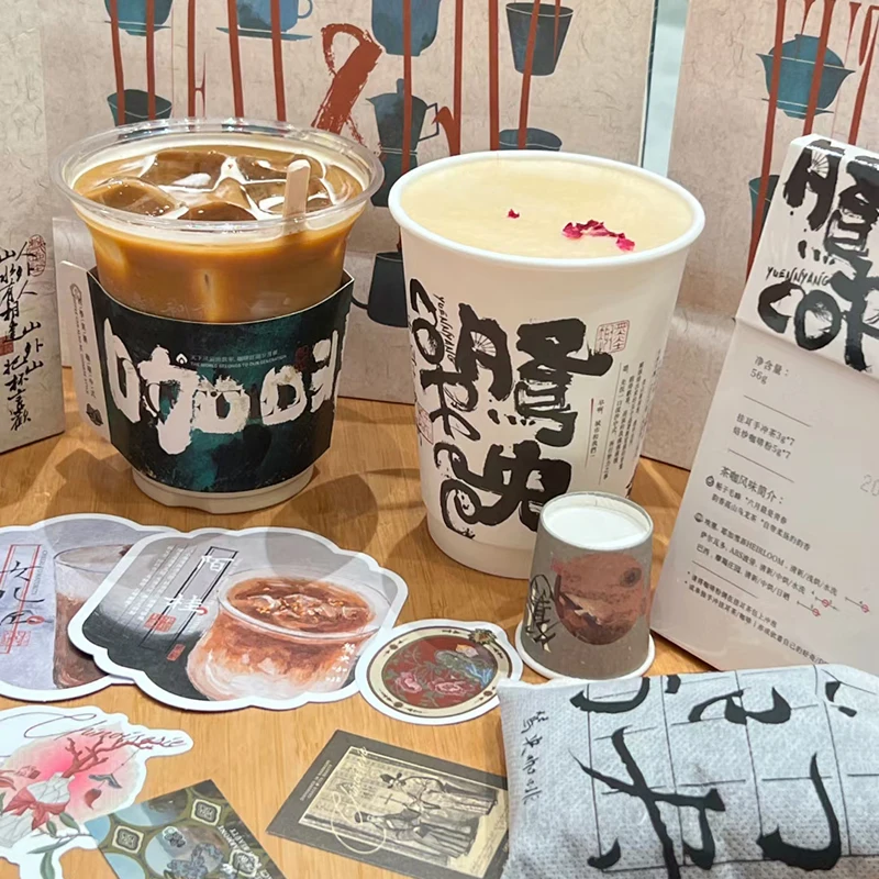 Craft Paper Cups Double Wall Paper Cups 280ml 420ml 520ml Disposable Coffee Plain Paper Cups