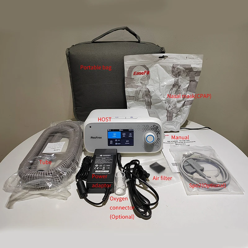 CPAP 25 домашний китайский аппарат для апноэ во сне с увлажнителем