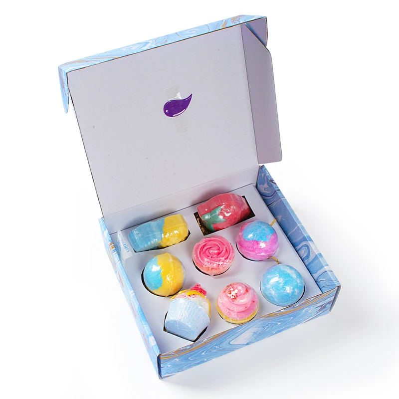  Wholesale Bathbombs Gift Set Vegan Large Cake Scented Shower Steamers Fruit Shape Kids Body Bath