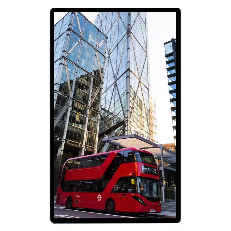 Digital media player bus advertising TV lcd screen with ceiling mounting bracket