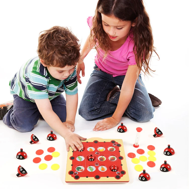 Kidewan Baby First Montessori Learning Toy Match Games Memory Casual Interaction Game Toy Chess Board for Toddlers Kids