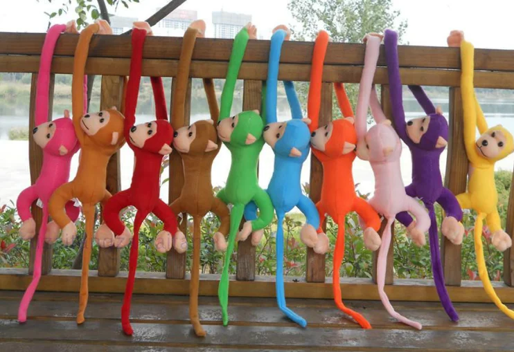 Wholesale Monkey Plush Toys Kawaii Long Arms Monkey Toy Stuffed Animal Monkey Plush Toy for Baby Gifts