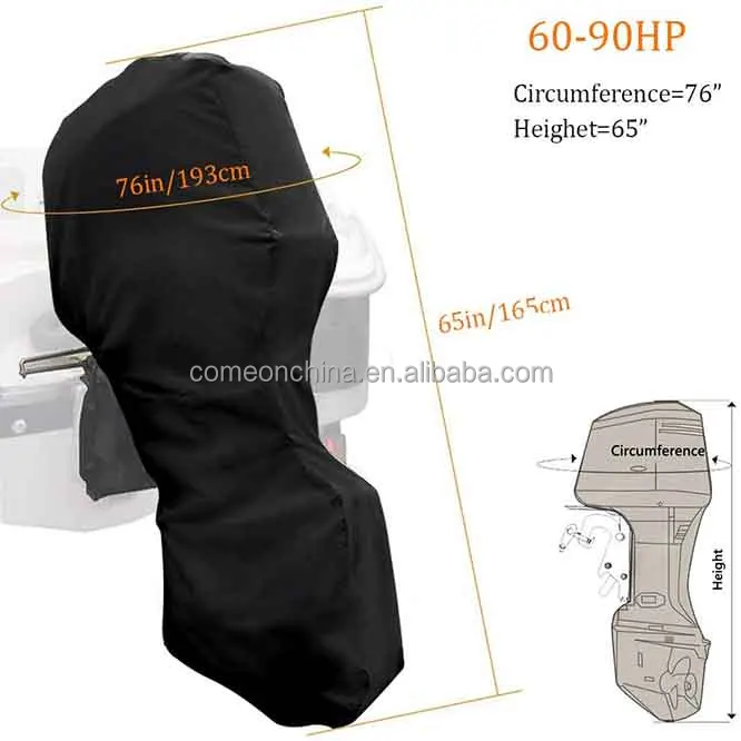 Couvercle du moteur OEM Waterproof Oxford Outboard Engine Protection Motor Cover for Against Sun Rain Snow Boat Motor Covers