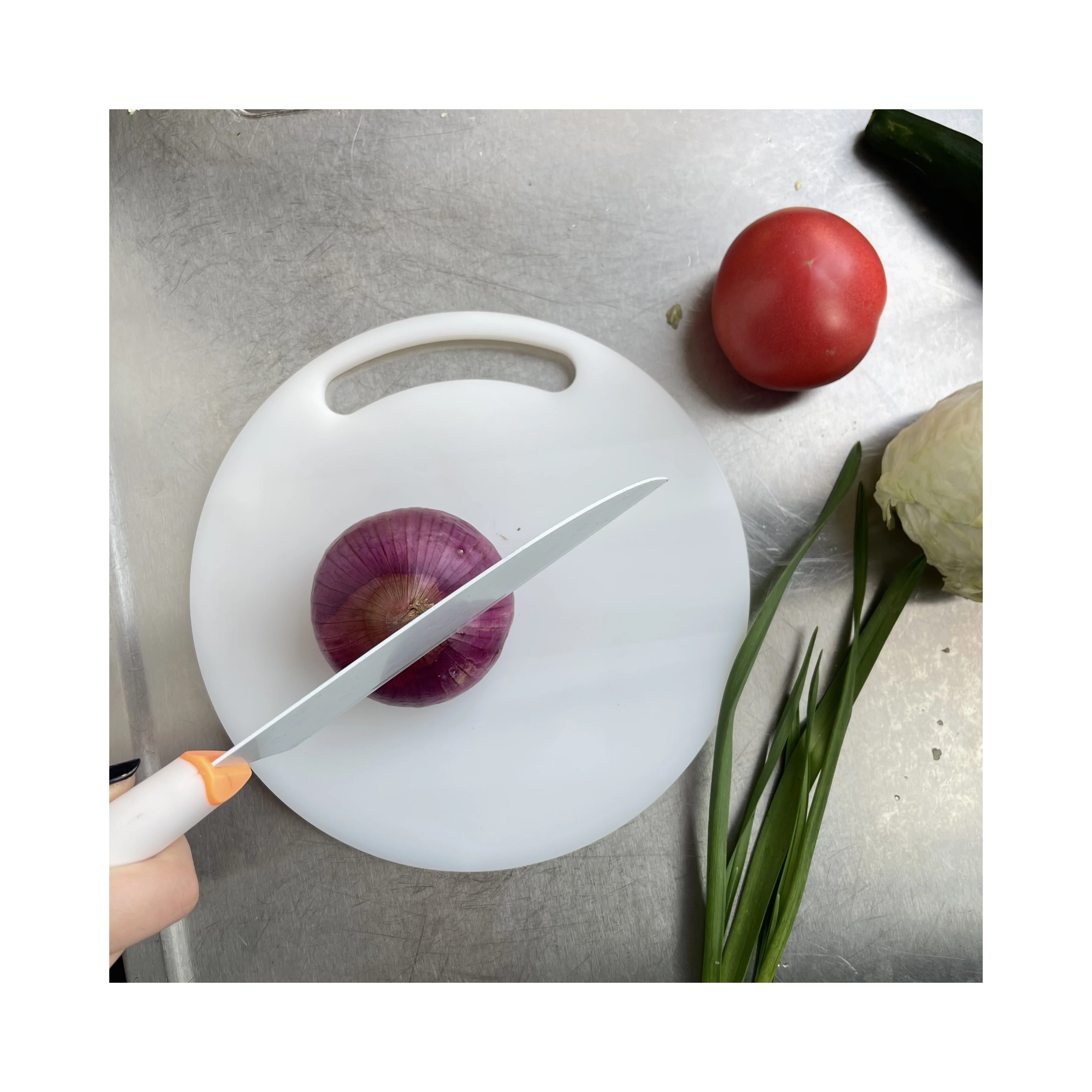 Hot Sale Plastic Cutting Board For Household Vegetables PP PE Uhmwpe Plastic Cutting Board Set With Handle