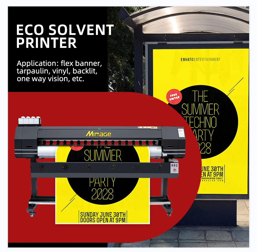 M18S 1.8m 6ft dual i3200  heads sublimation printer Eco Solvent Printer