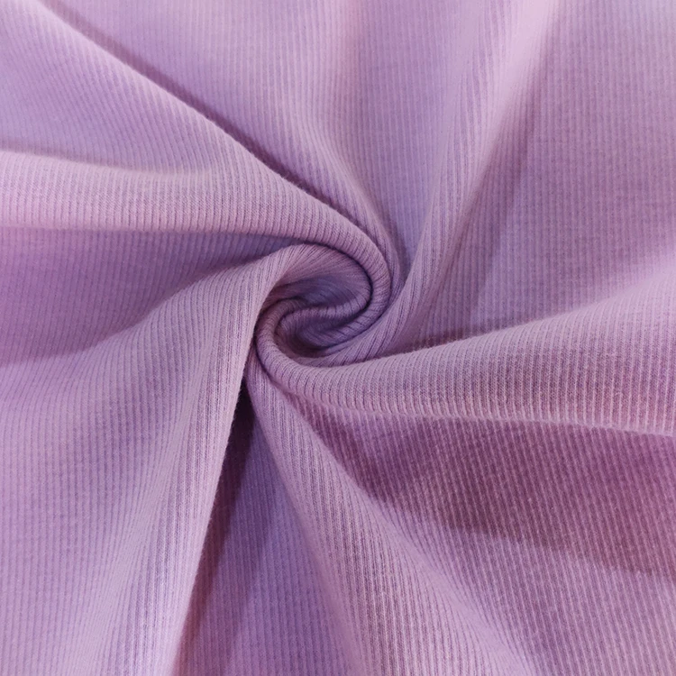 Eco-friendly lenzing modal cotton fabric 58% modal 39% cotton 3% spandex 4 way stretch rib fabric knitted 2*2 rib for bra fabric