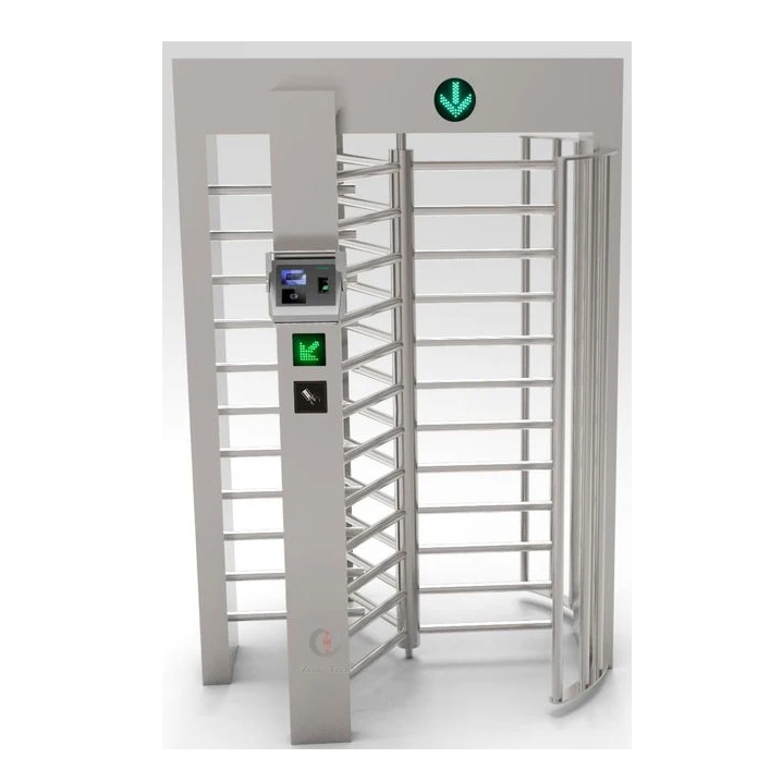 Professional Mechanical Safty Double Full Height Rotate Turnstile Electronic Barrier Gate