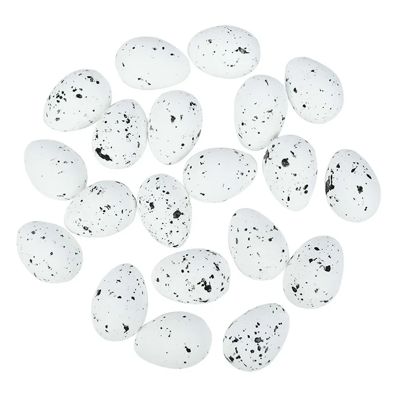 Painted Bird Pigeon Eggs DIY Craft Kids Gift Favor Home Decor Easter Party 1.5cm Foam Easter Eggs Happy Easter Decorations