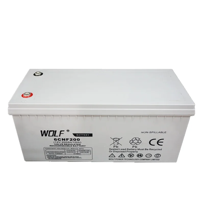 Large Capacity Deep Cycle 12v 24v 36v 48v 200ah 300ah 400ah Rechargeable Lead Acid Solar Battery for Car