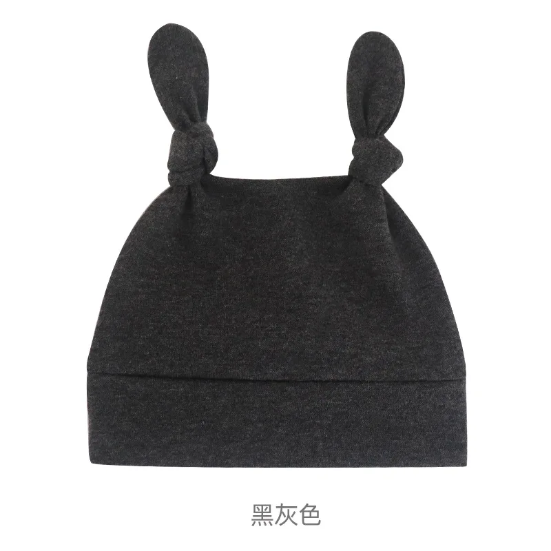 Factory custom Wholesale custom plain color organic cotton bamboo baby beanies hats newborn
