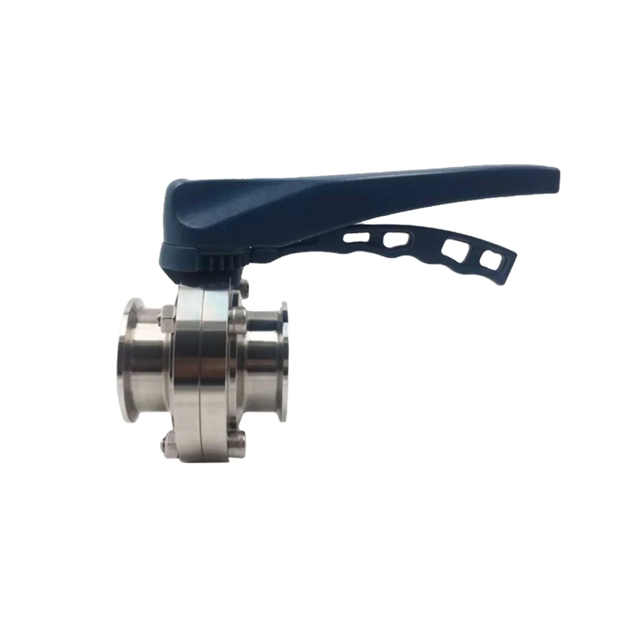 Dn100 Limit Switch Dairy 316l 304 Sanitary Stainless Steel Clamp Butterfly Valve With Muti Handle