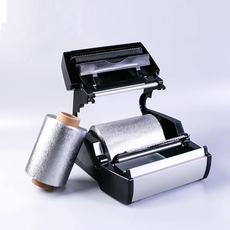 Salon Highlight Dispenser Hair Dye Foil Cutter Hairdressing Tool Gold Paper Tinfoil Machine Hair Color Stylist Equip Cutting Kit
