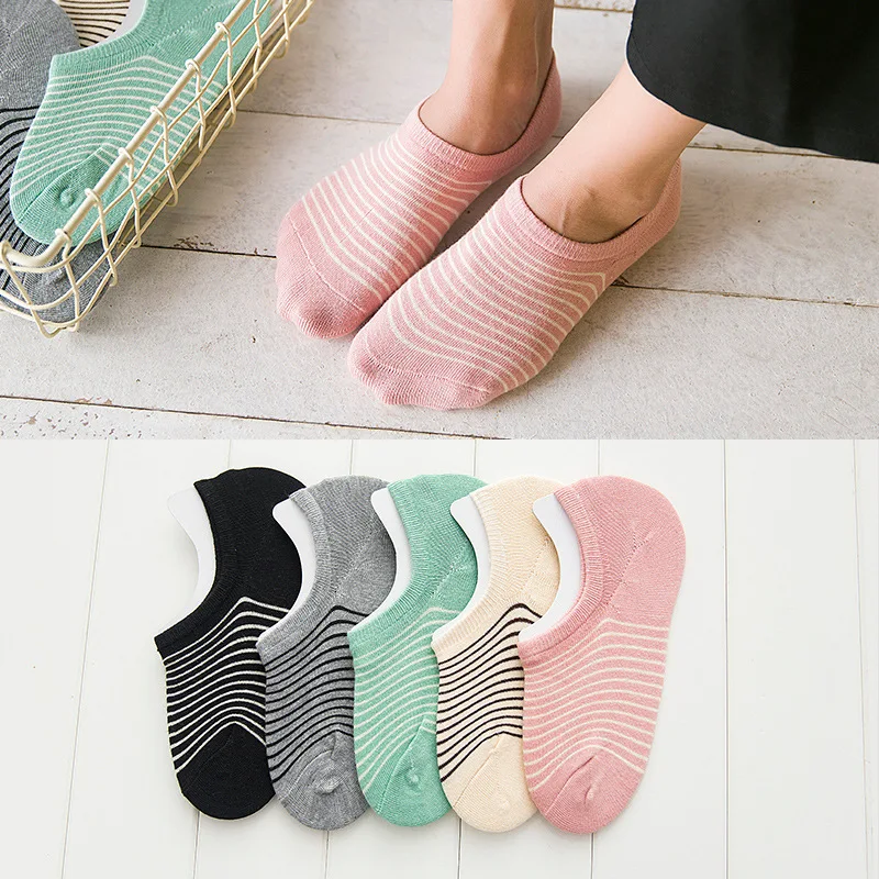 Uron Cotton Short Socks Plain Hosiery Athletic Resistant Soft Low Cut Ankle Women Socks