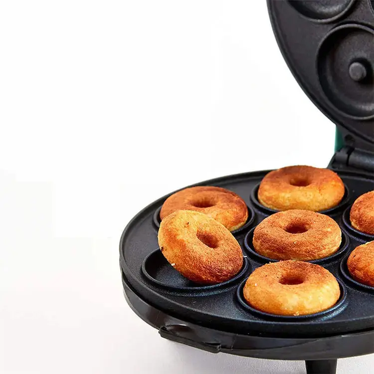 Mini Donut Maker Machine Make Waffles Maker Non Stick Surface Dessert Making Machine