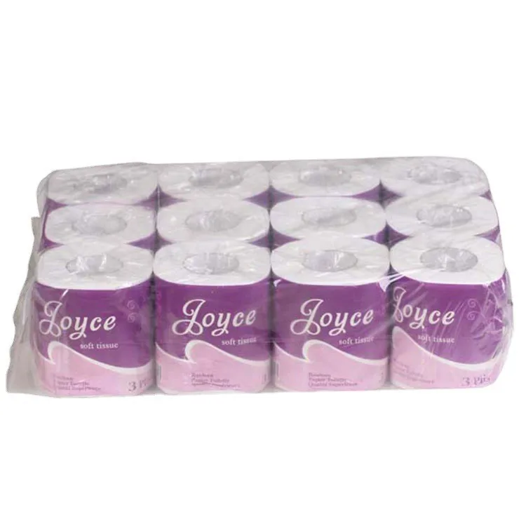 Biodegradable Private Label Pattern Cutting Ultra Soft Wrapping Toilet Tissue Paper Roll