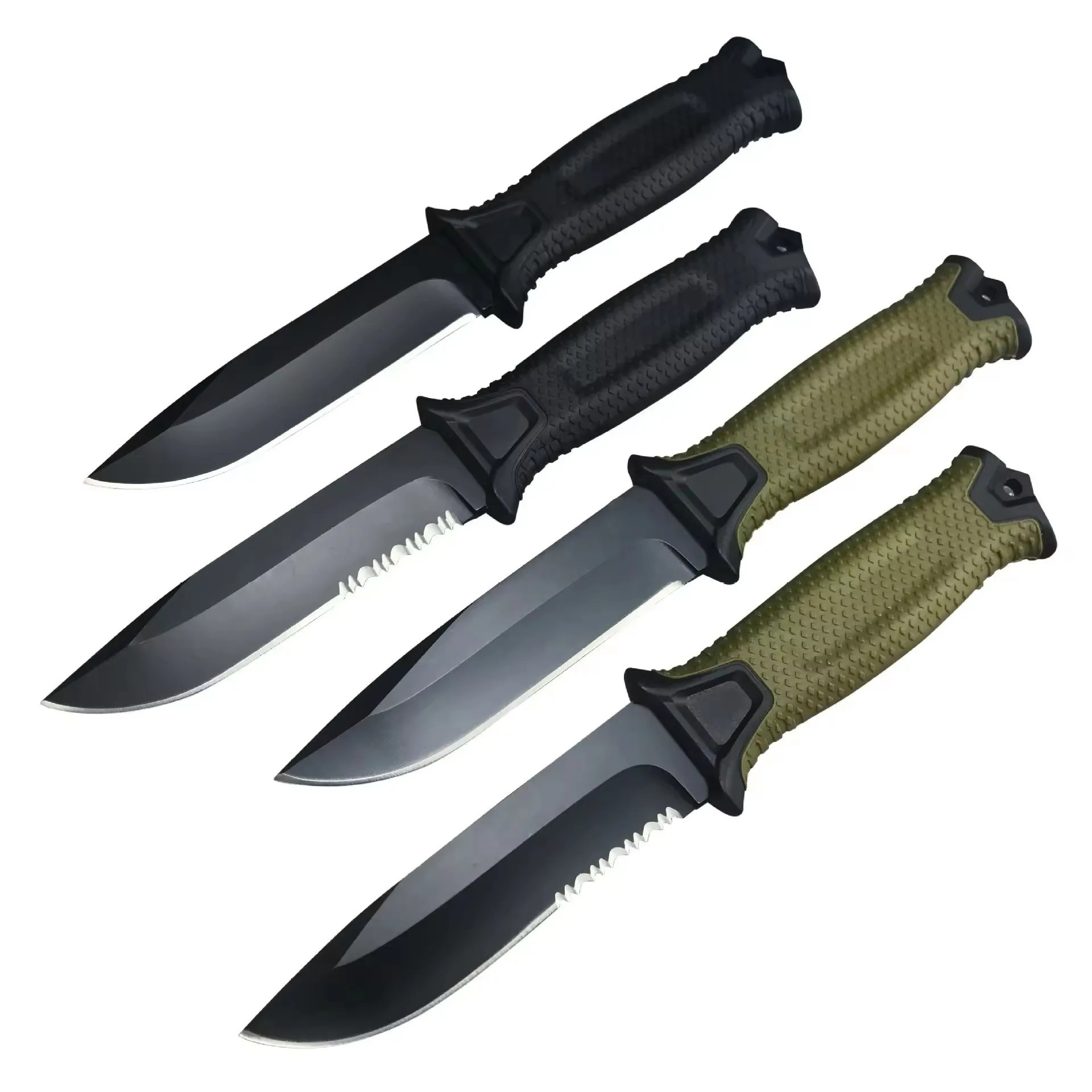 Fixed Blade Knife ABS Handle 12C27 Blade Outdoor Survival Hunting Knife EDC Tool