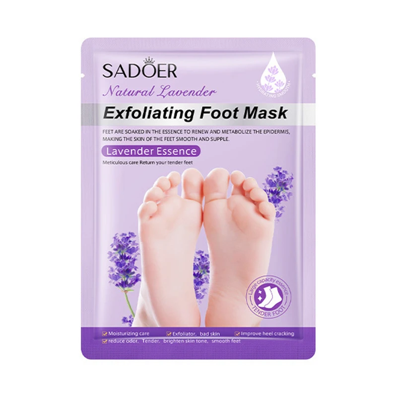 Foot Spa Foot Care For Women Peel Mask Lavender Feet Peeling Mask Exfoliating Callused Peel For Dry Dead Skin foot Mask