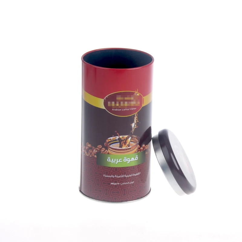 Lovely Break Metal Tin Tea Packing  Airtight Tea Coffee Tin Can ,Decorative Tea Tin Custom Printed With Plug Lid