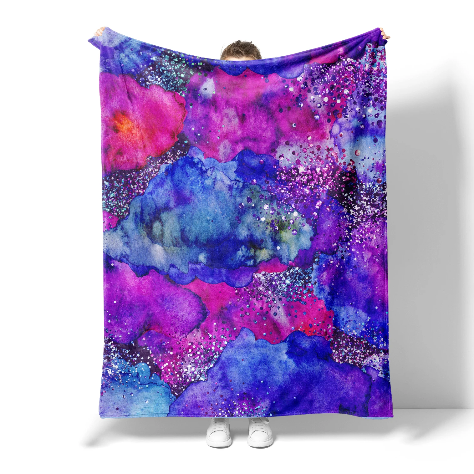 OEM Personalized Customized Design Blank Fleece Printed 3D Photo Digital Printing White Sublimation Custom Sunflower Blanket Wit