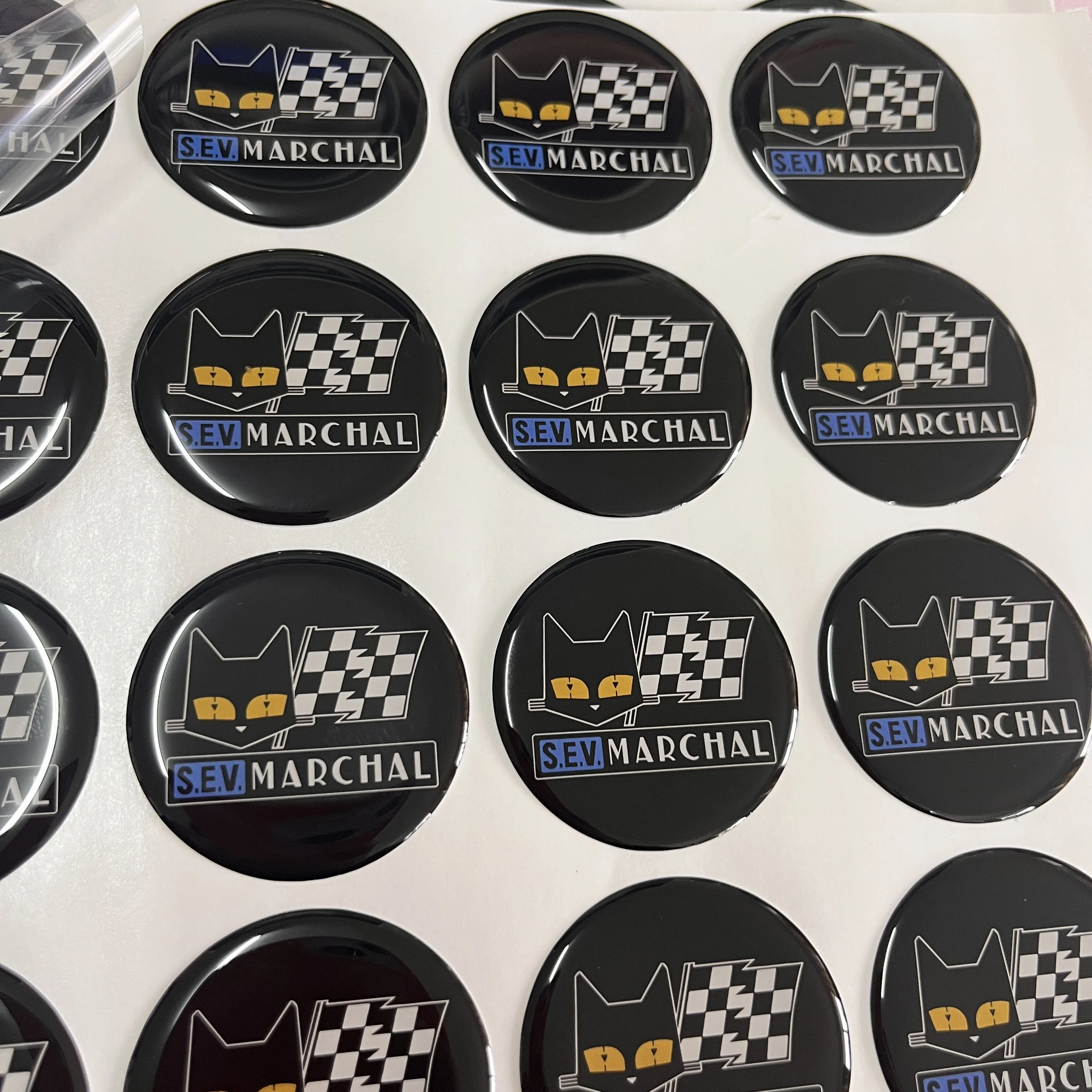 Waterproof 3D Raised Business Rectangle Round Shape Epoxy Resin Clear Domed Die Cut Custom Stickers