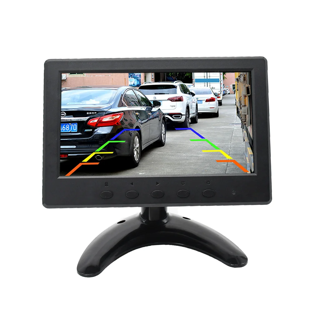 7 inch 1024*600 widescreen tft lcd computer cctv mini monitor with hd av vga