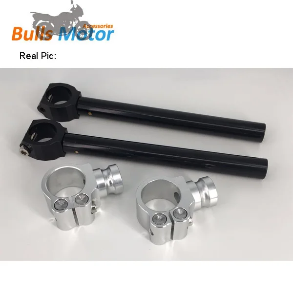 China factory 22mm universal adjustable cruiser   chopper motorcycle  CNC clip on handlebar  39mm clamp