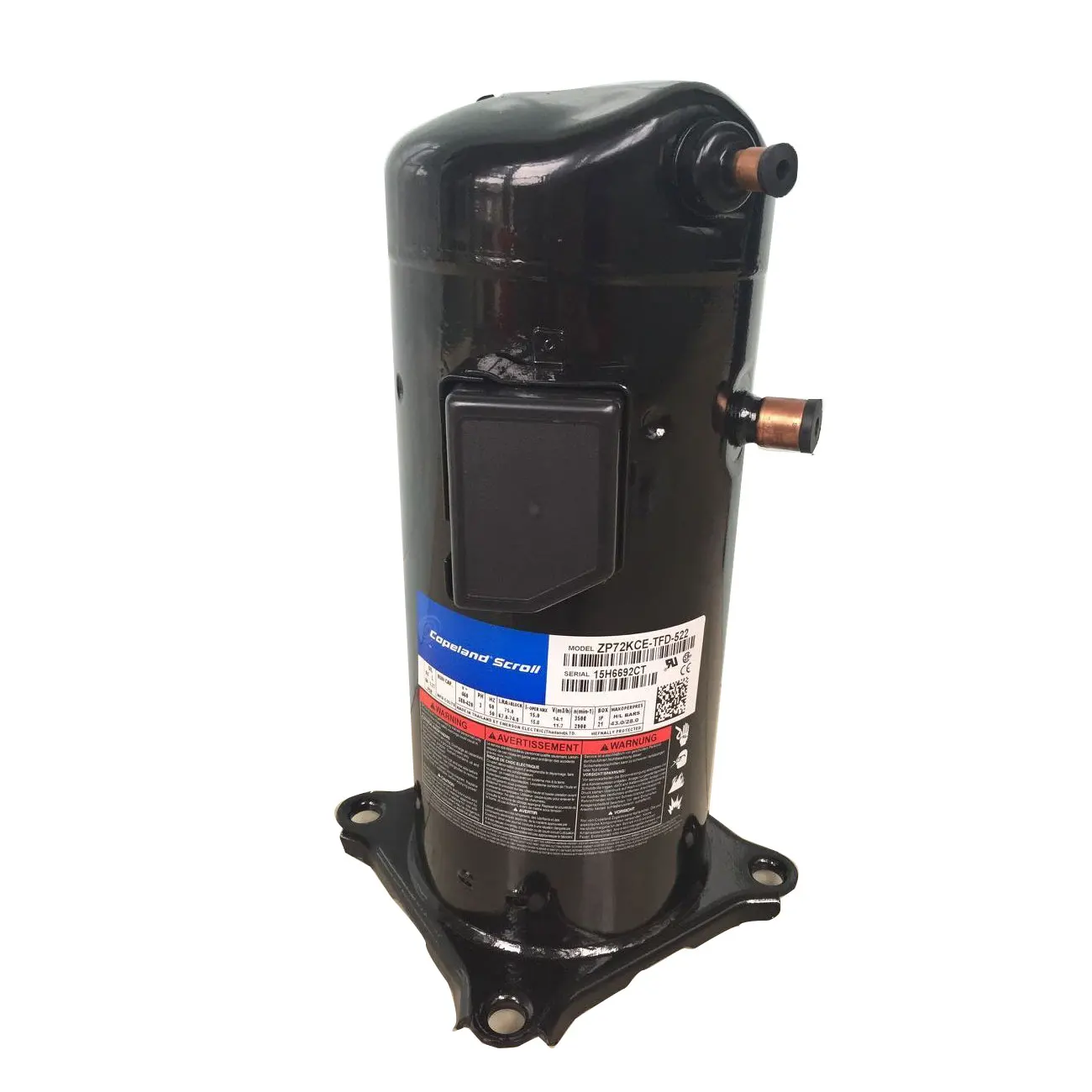 5 HP 6HP COPELAND Scroll Compressor ZP61KCE-TFD-522 ZP72KCE-TFD-522 copeland scroll compressor r410a
