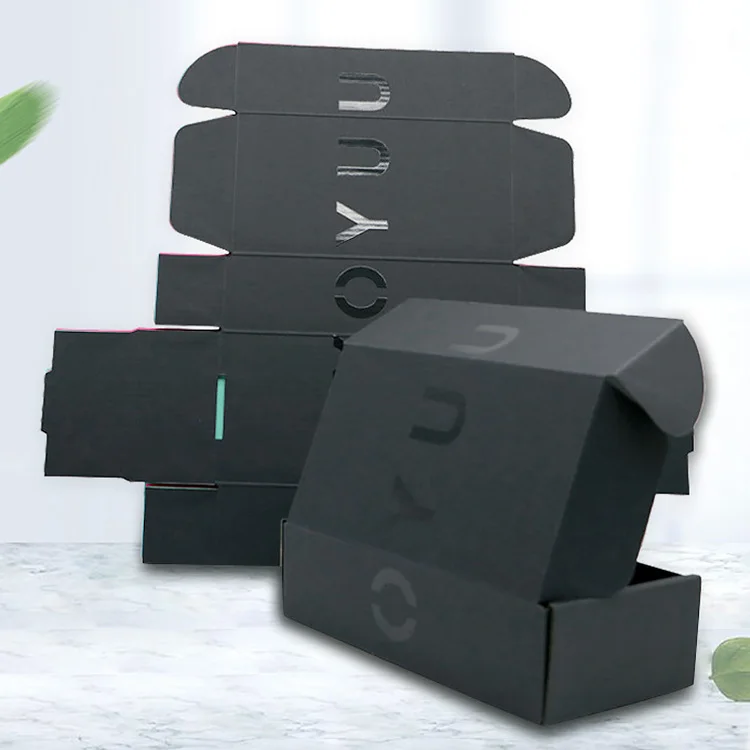 Custom Design Printed Brand Name Logo Corrugated Paper Custom Logo Mailer Foldable Gift Packaging Box Shipping Box Paper Boxes