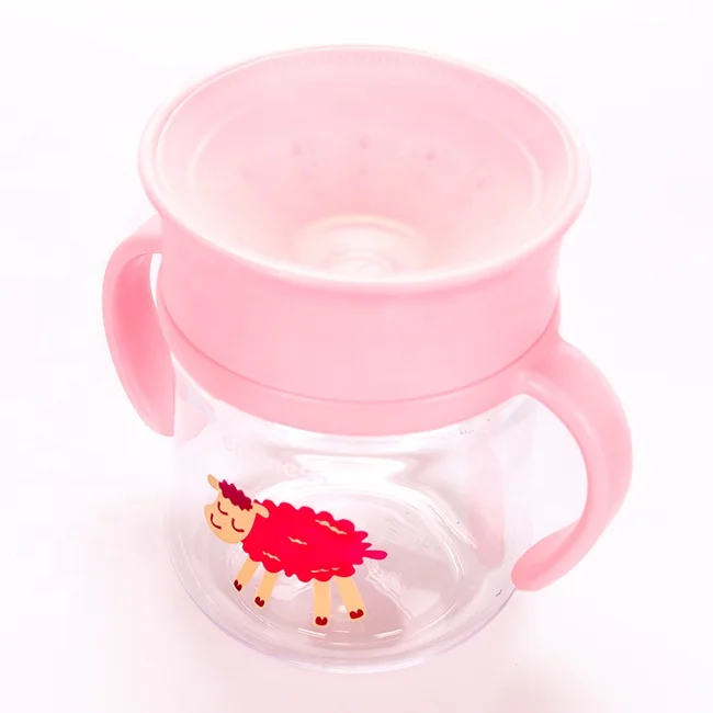 Food-grade baby feeding bottle/bebe tasse/infant vaso with customized color and logo