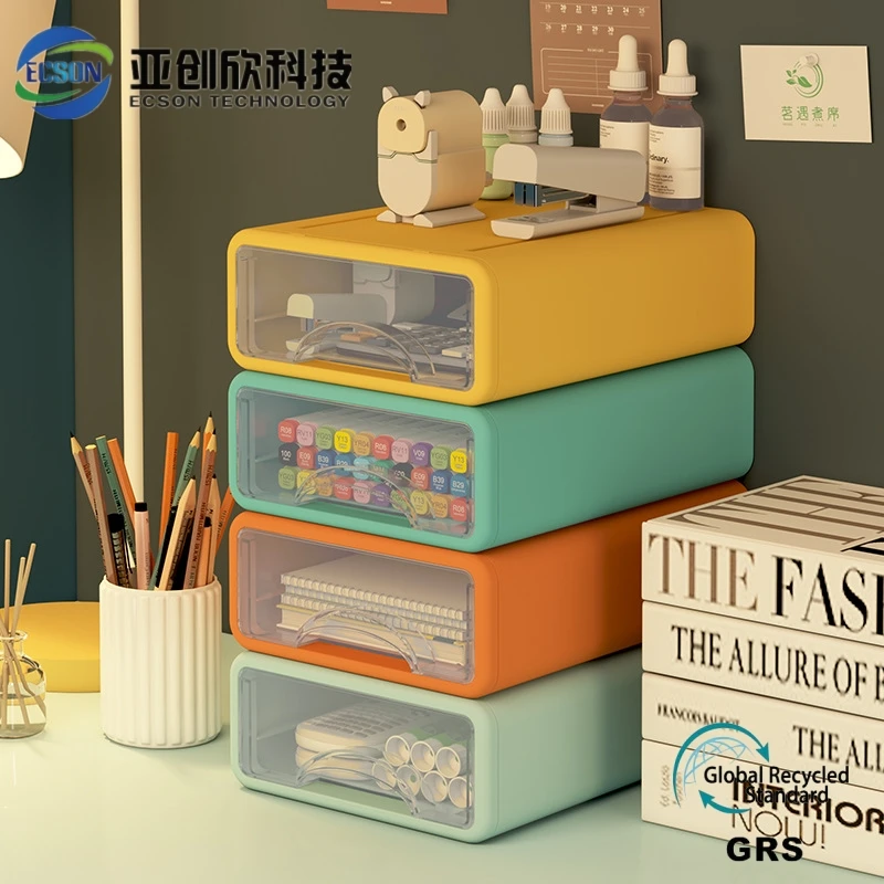 Drawer-Type Desktop Plastic Organizer Shelf for Cosmetics Artifacts Stationery-Mould Plastic Modelling Tile Stone Form