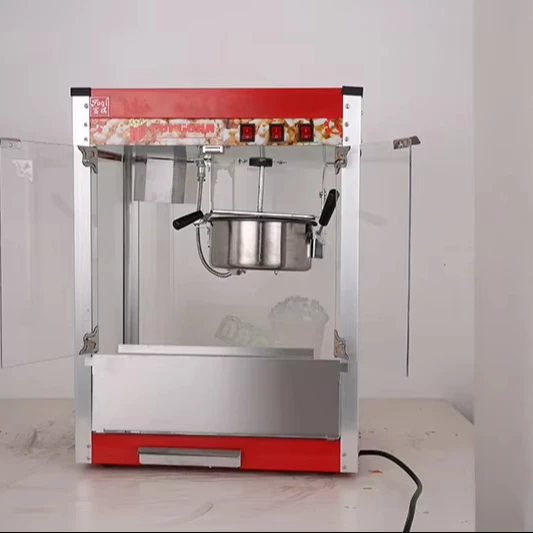 Fuqi Commercial 8oz Popcorn Making Machine Table Top Popcorn Maker Snack Machines Electric Cinema Popcorn Machine